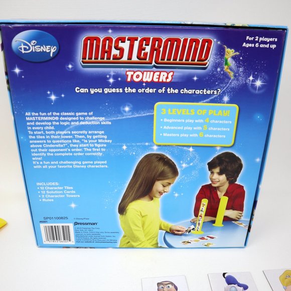 Disney Mastermind Towers Game Master-Mind Board Game Mickey Mouse Logic Code - Picture 7 of 14